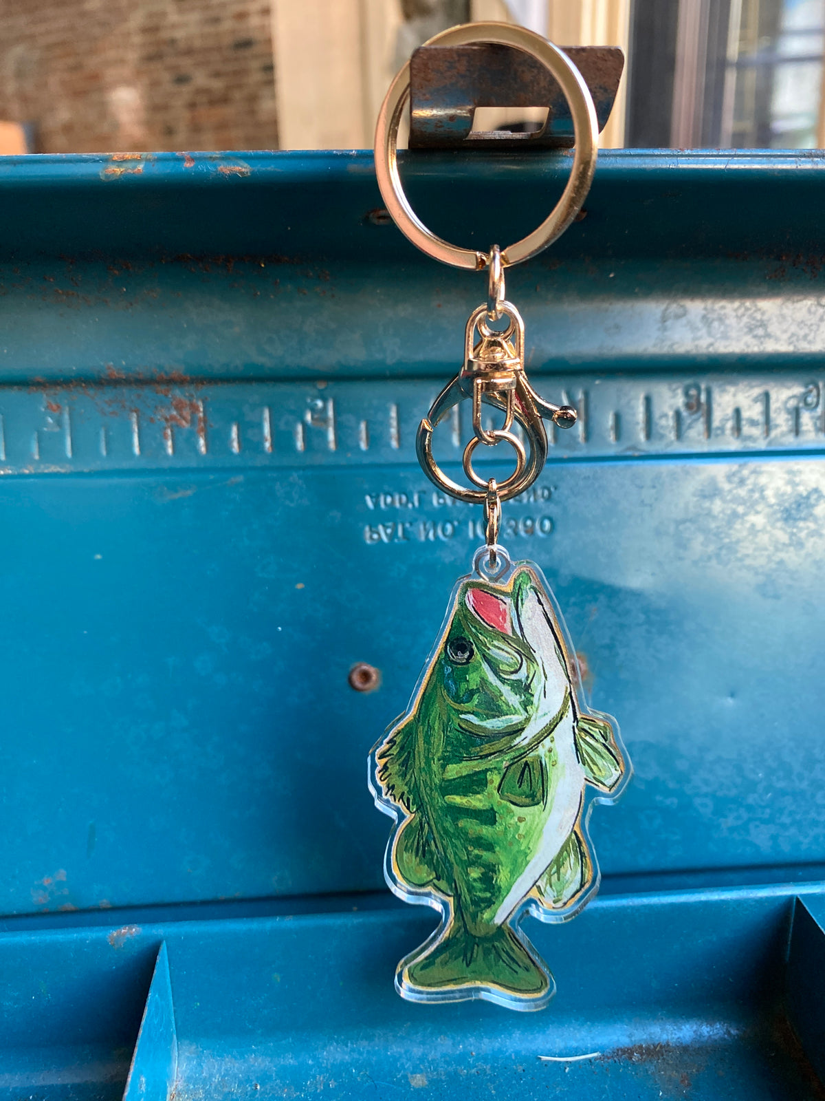 Largemouth Bass Acrylic Keychain & Bag Tag
