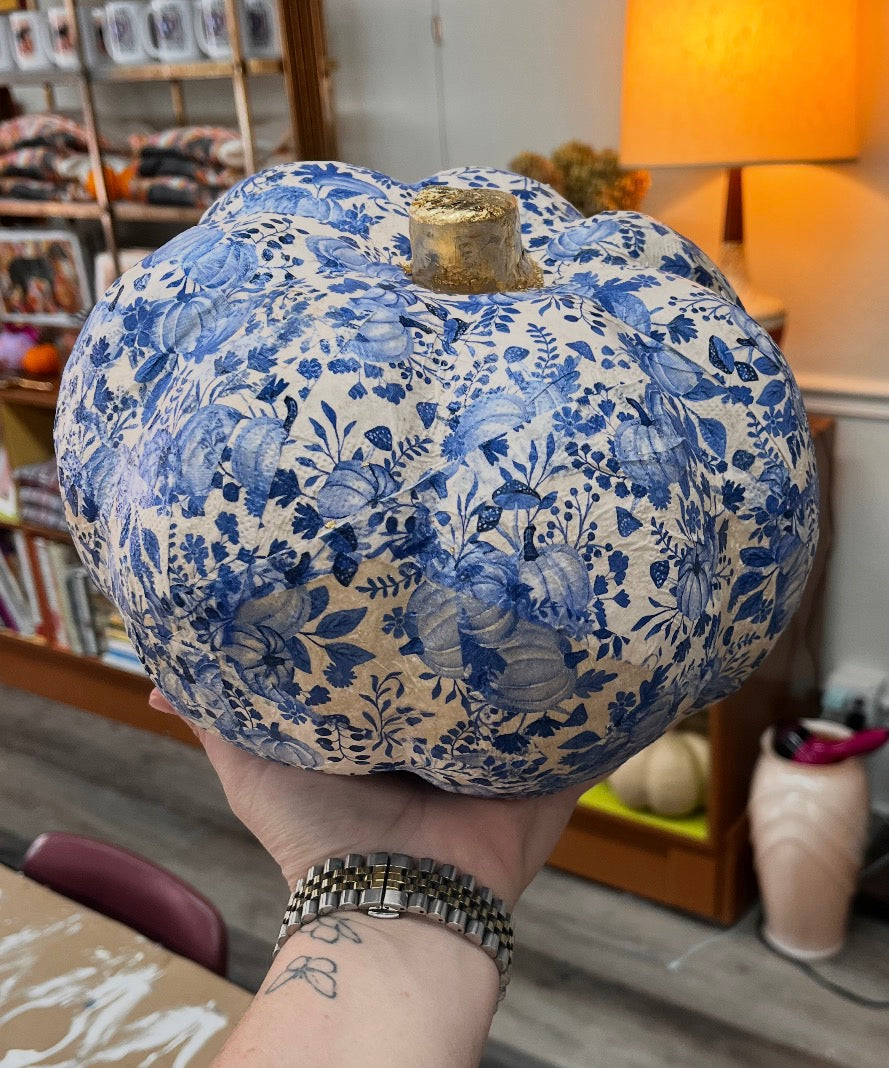Decoupage Pumpkins