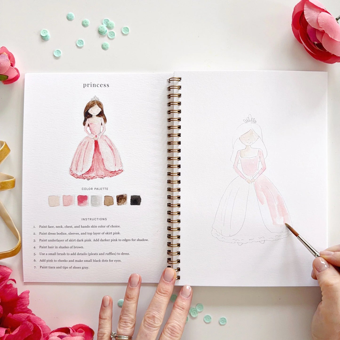 Fairytale Watercolor Workbook | Emily Lex Studios