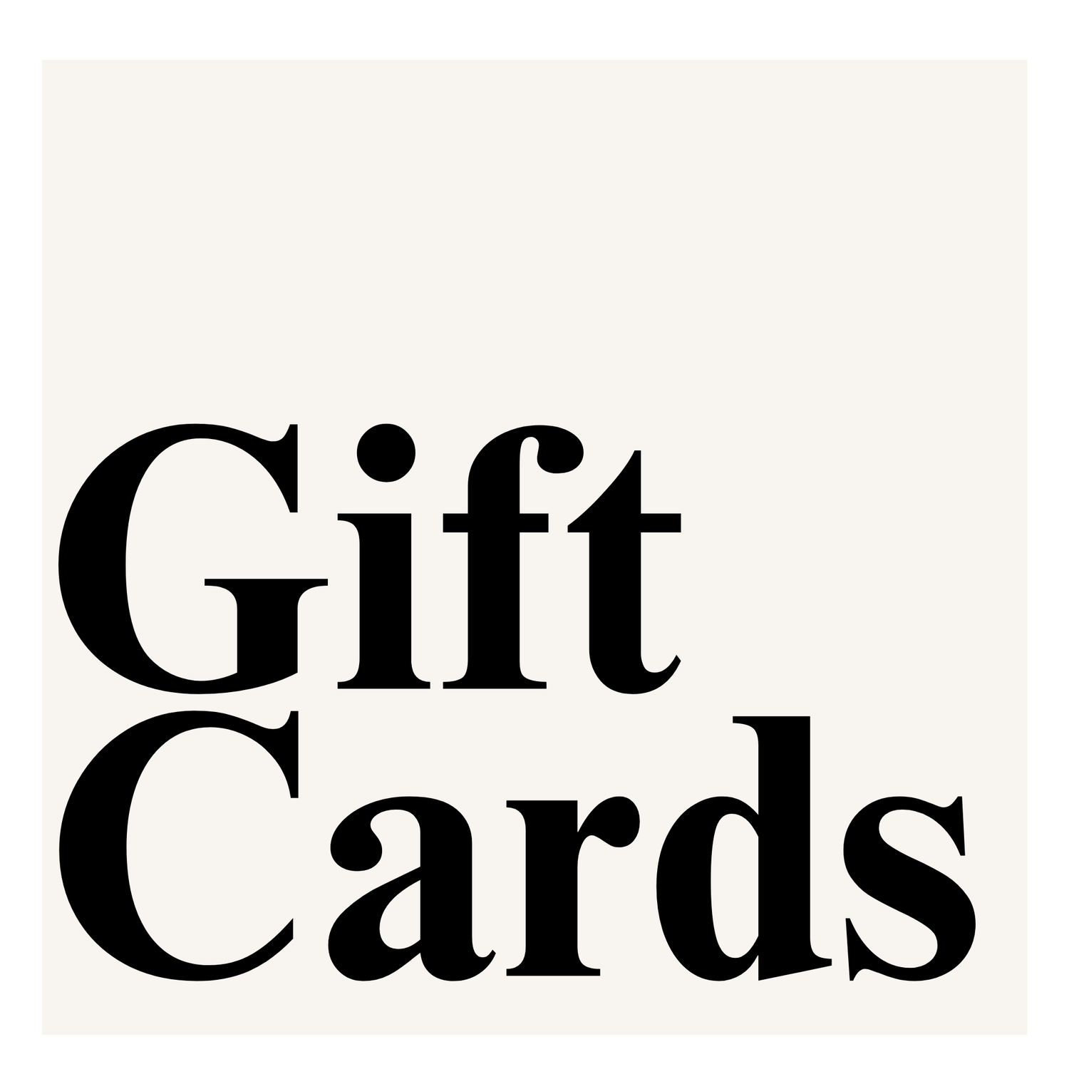 Gift Cards