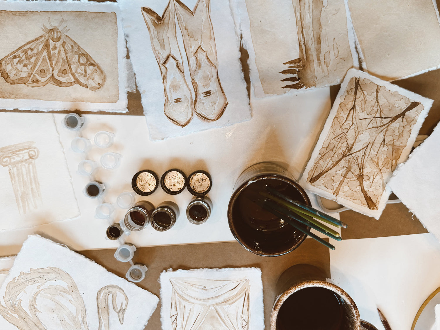 The Coffee Painting Collection by Abi Hellmich