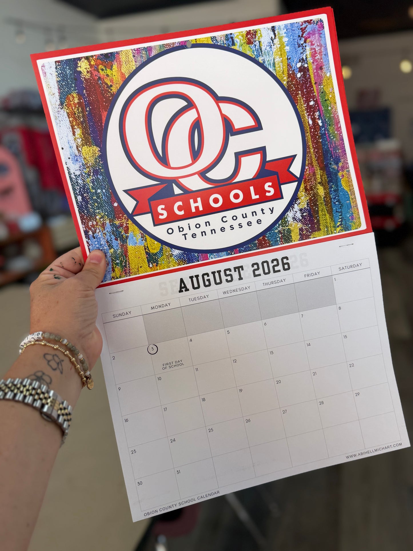 2026-27 School Spirit Calendar