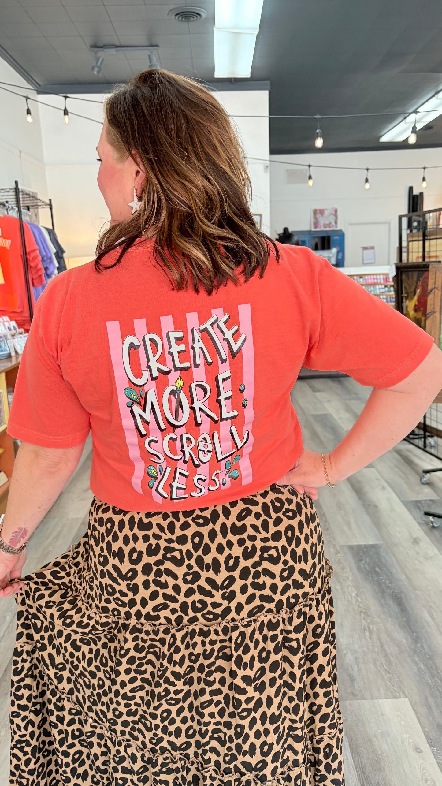 Create More Scroll Less T-Shirt