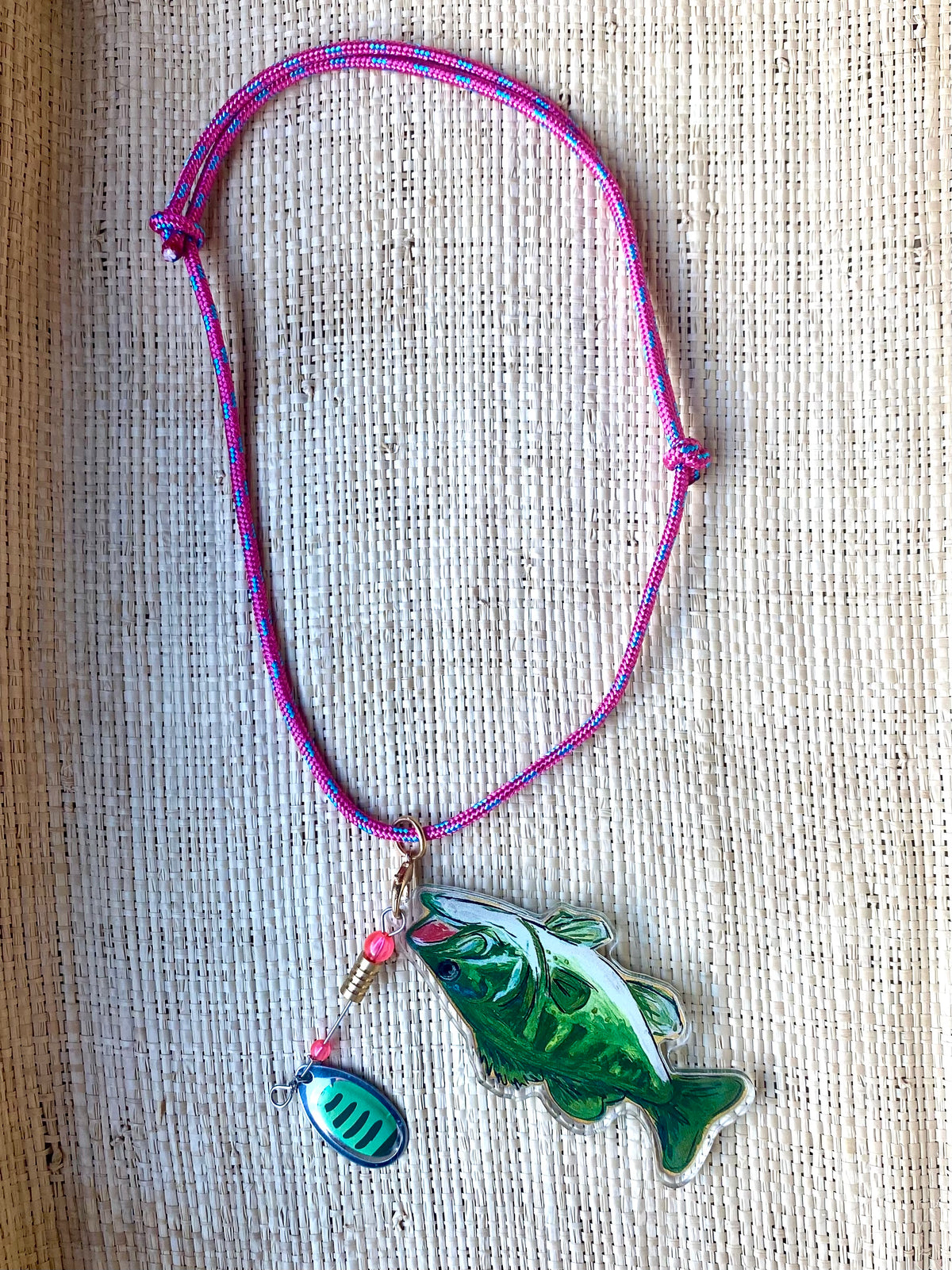 Largemouth Bass Acrylic Necklace