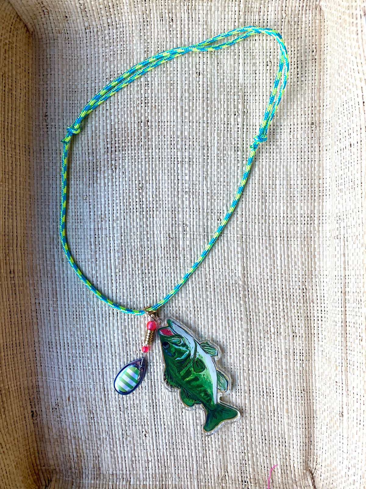 Largemouth Bass Acrylic Necklace