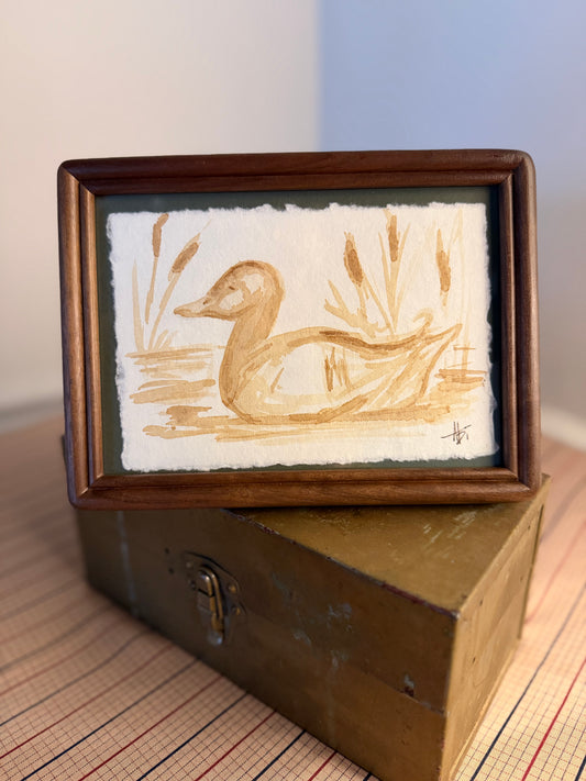 "Mallard" | 4x6 Coffee Painting