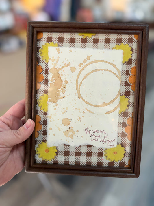 Coffee Rings | 4x6 Coffee Painting