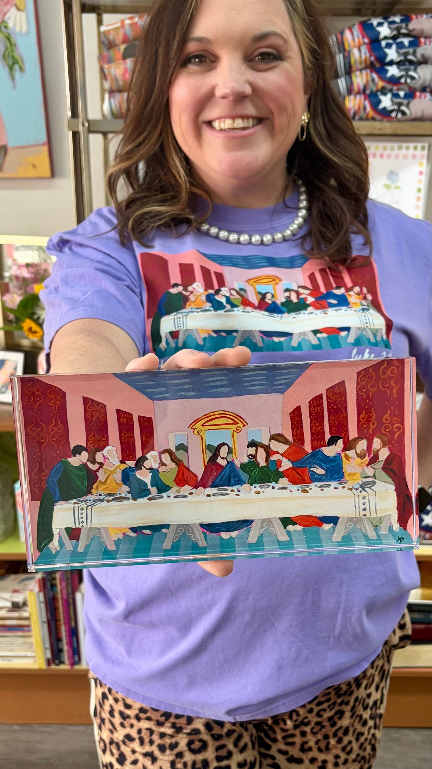 Still He Served | The Last Supper Acrylic Block