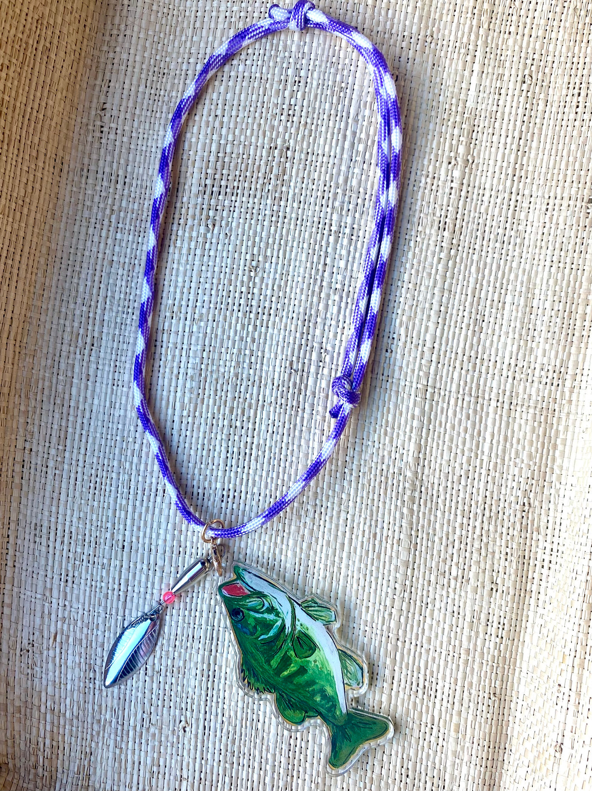 Largemouth Bass Acrylic Necklace