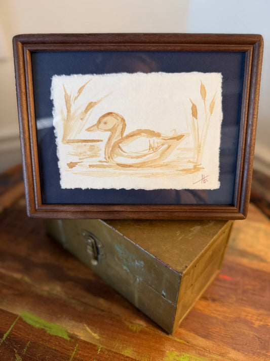 Mallard Duck II  | 4x6 Coffee Painting