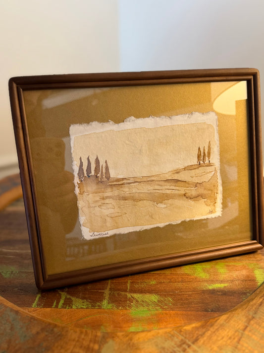 "Sunrise" | 5x7 Coffee Painting