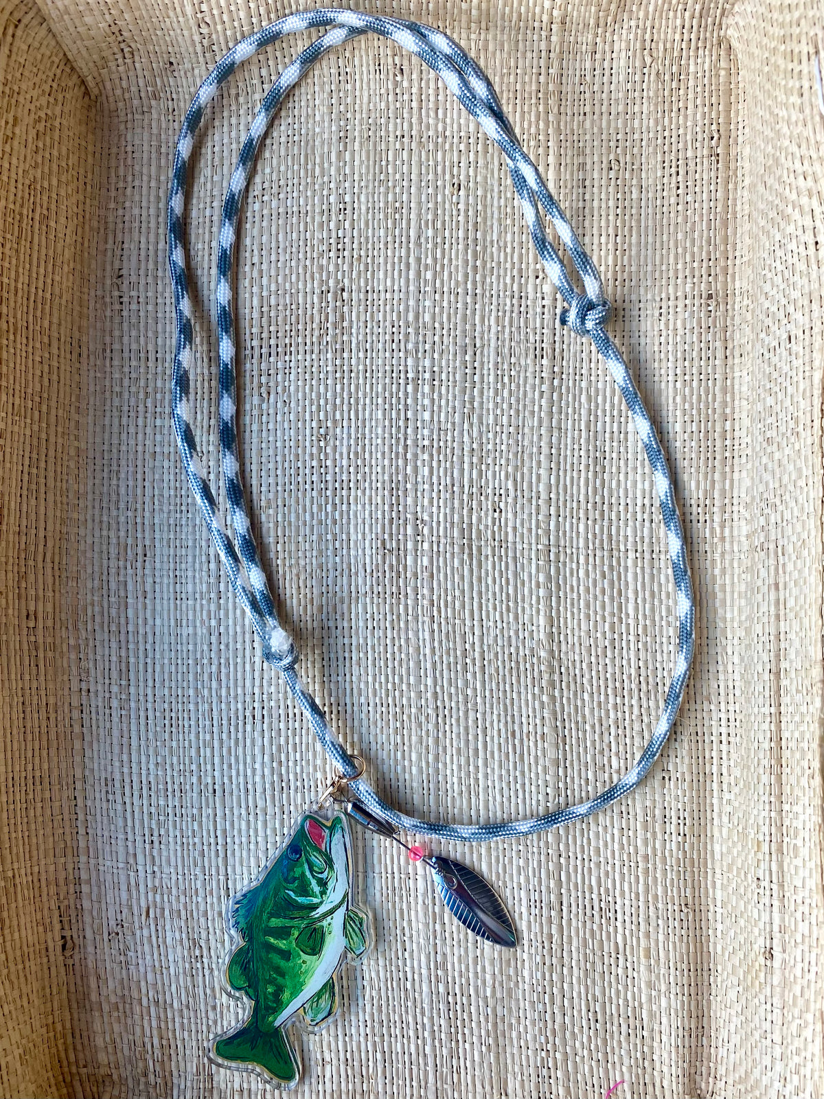 Largemouth Bass Acrylic Necklace