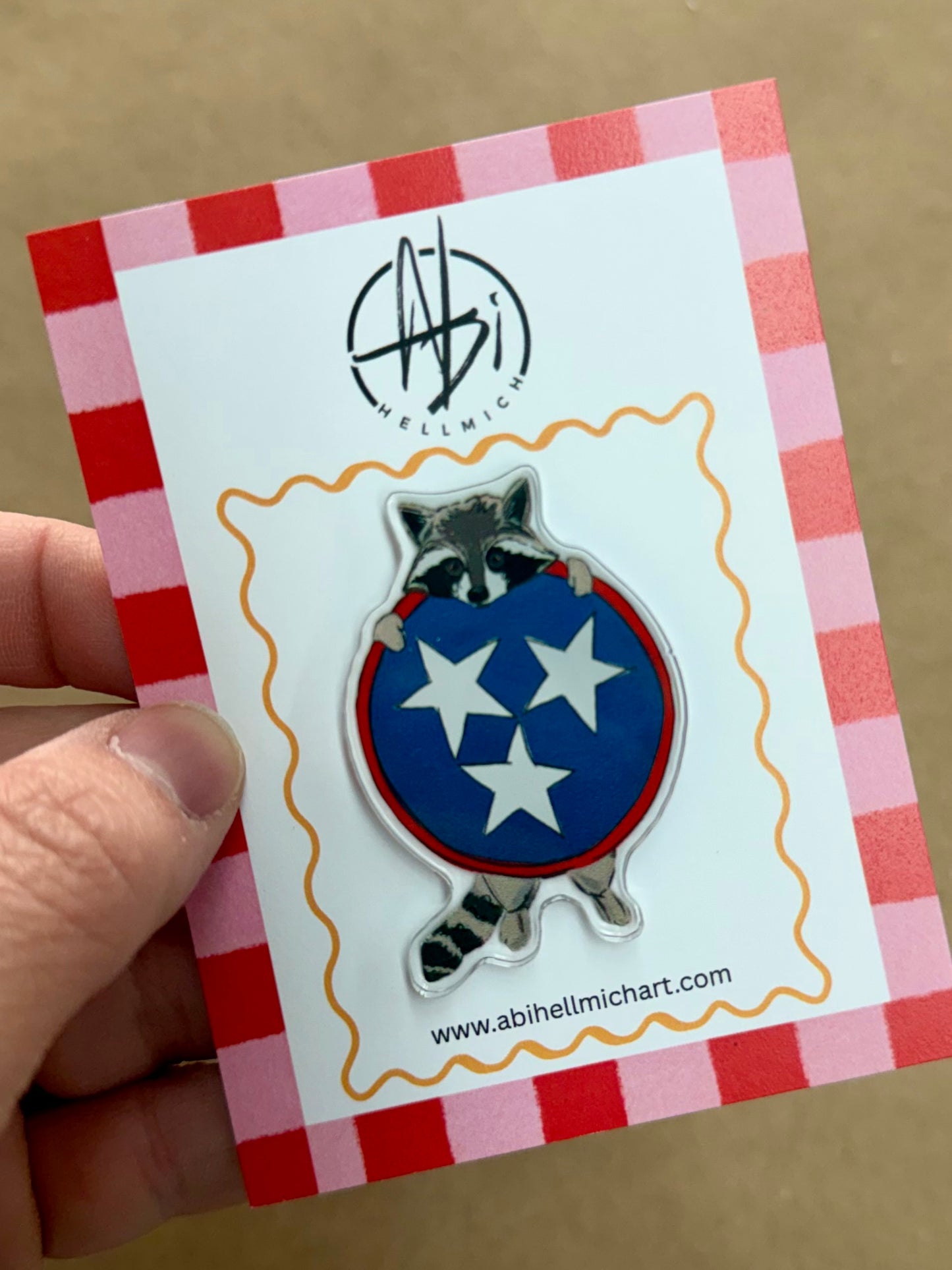 Tennessee Trash Panda (Raccoon) Needle Minder