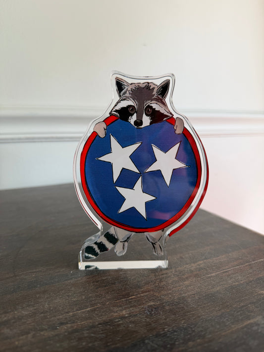 Tennessee Raccoon Acrylic Cutout