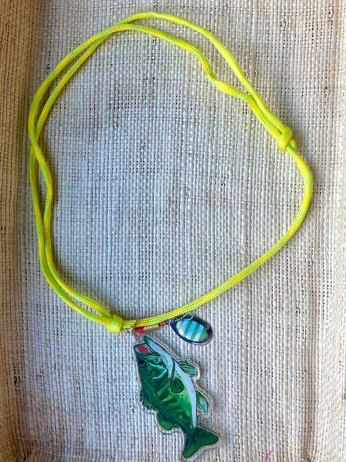 Largemouth Bass Acrylic Necklace
