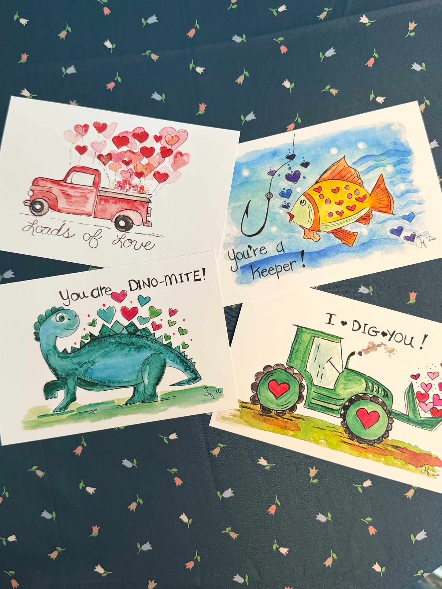 Julie Huggins Valentine’s Day Card Sets (Exclusive Collection)