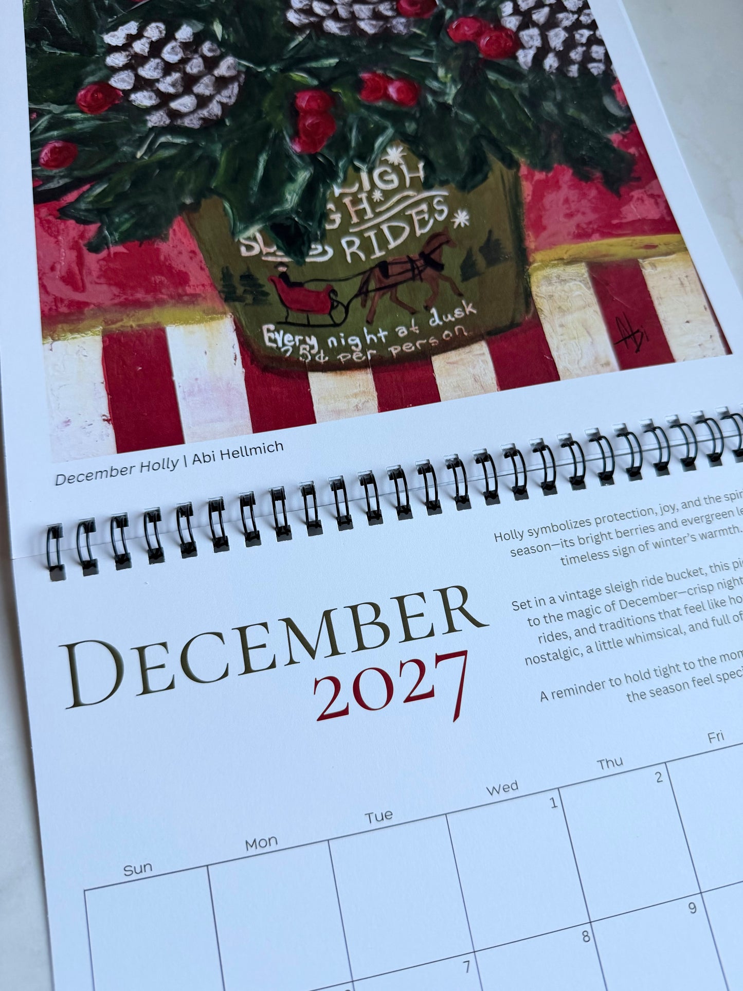 2027 A Year in Bloom Calendar