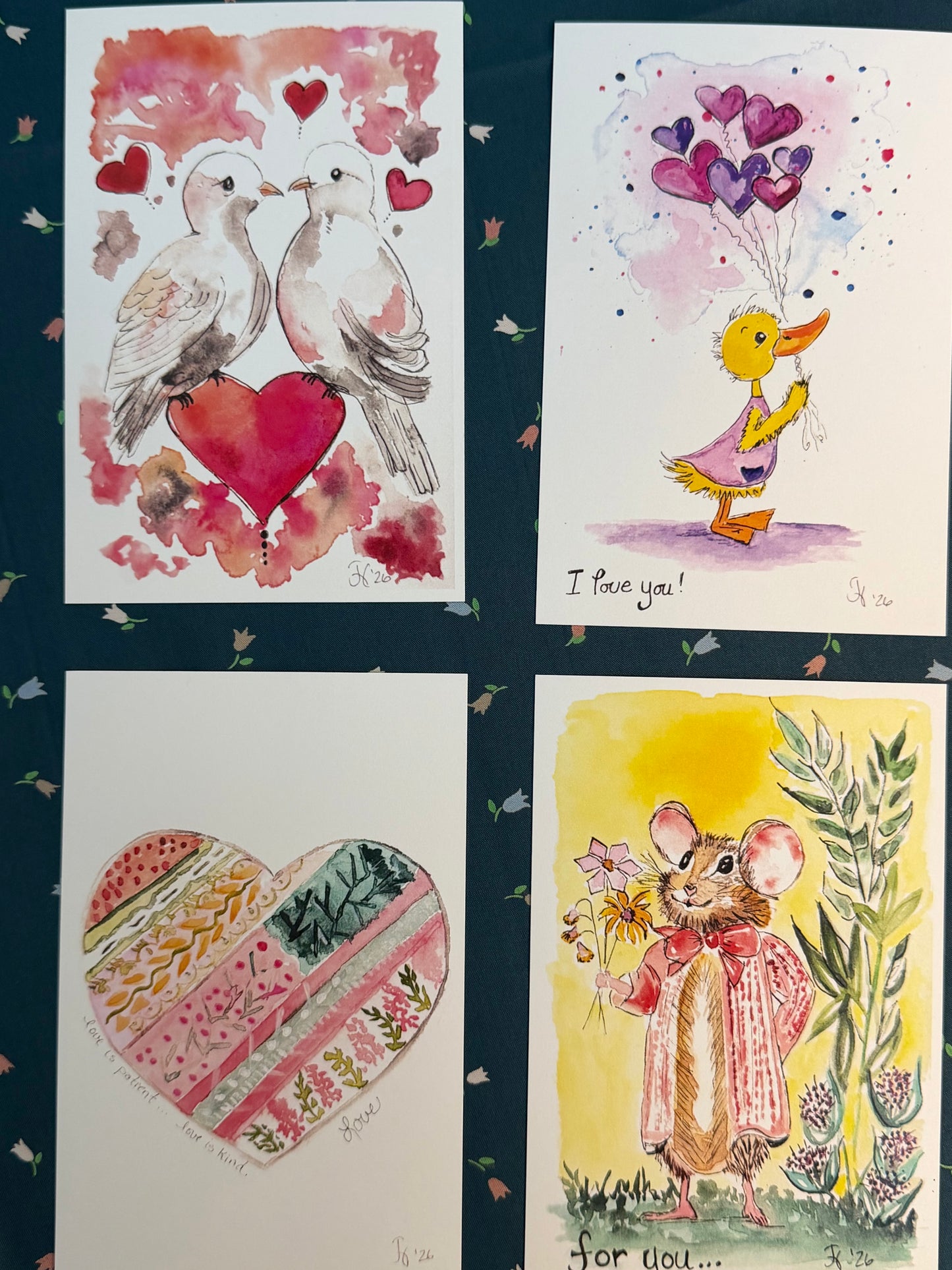 Julie Huggins Valentine’s Day Card Sets (Exclusive Collection)