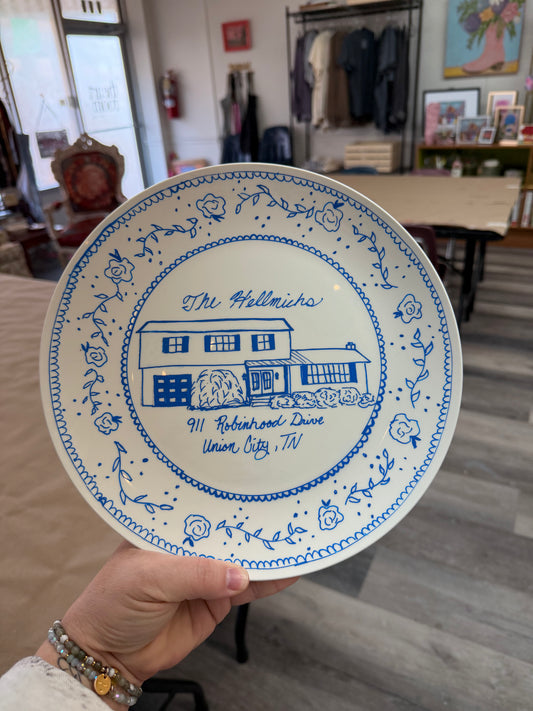 Blue and White Plate Painting - Private Event