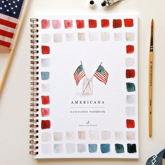 Americana Watercolor Workbook | Emily Lex Studios