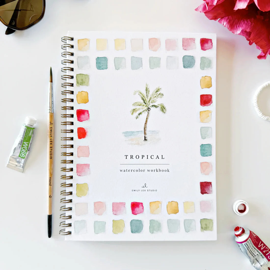 Tropical Watercolor Workbook | Emily Lex Studios