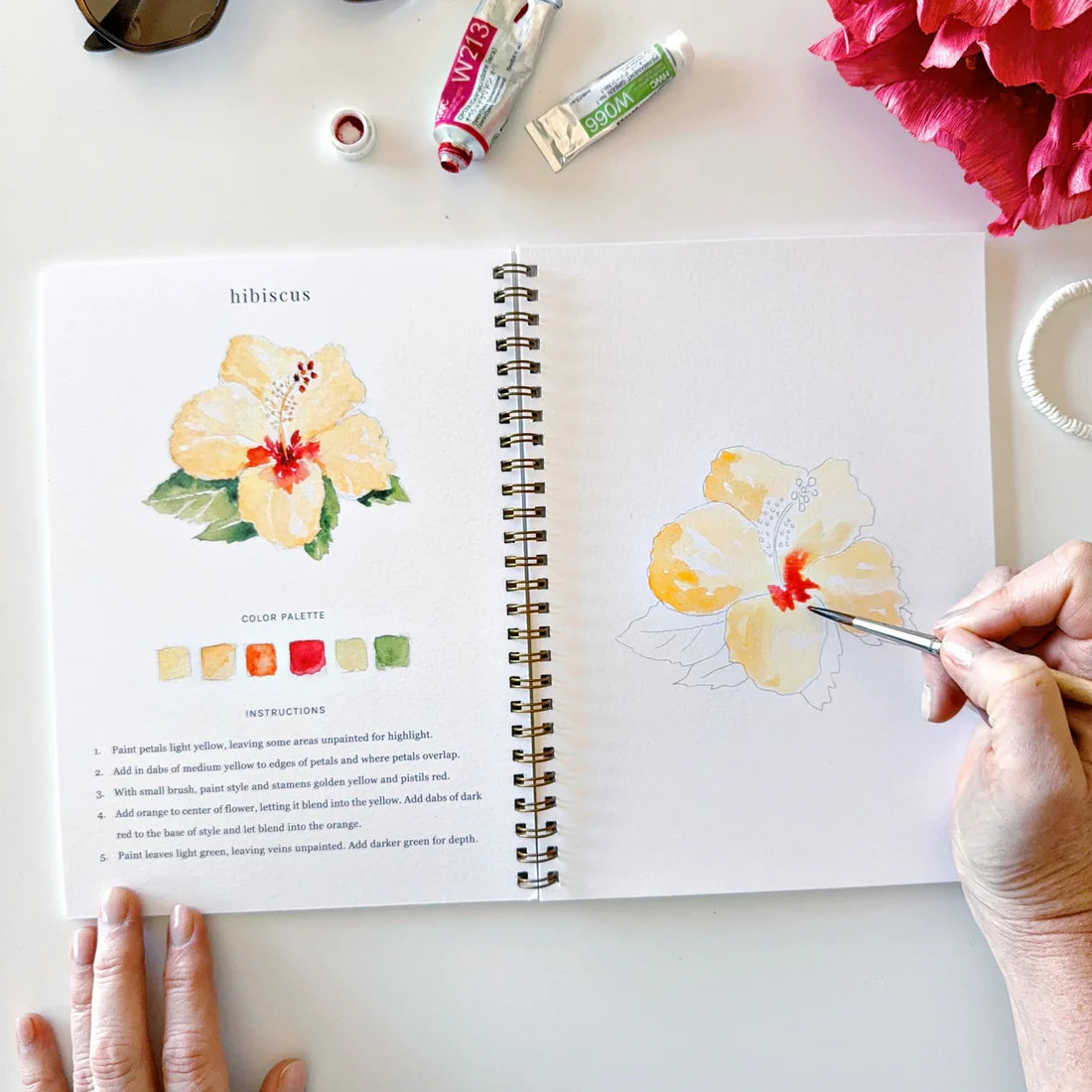 Tropical Watercolor Workbook | Emily Lex Studios