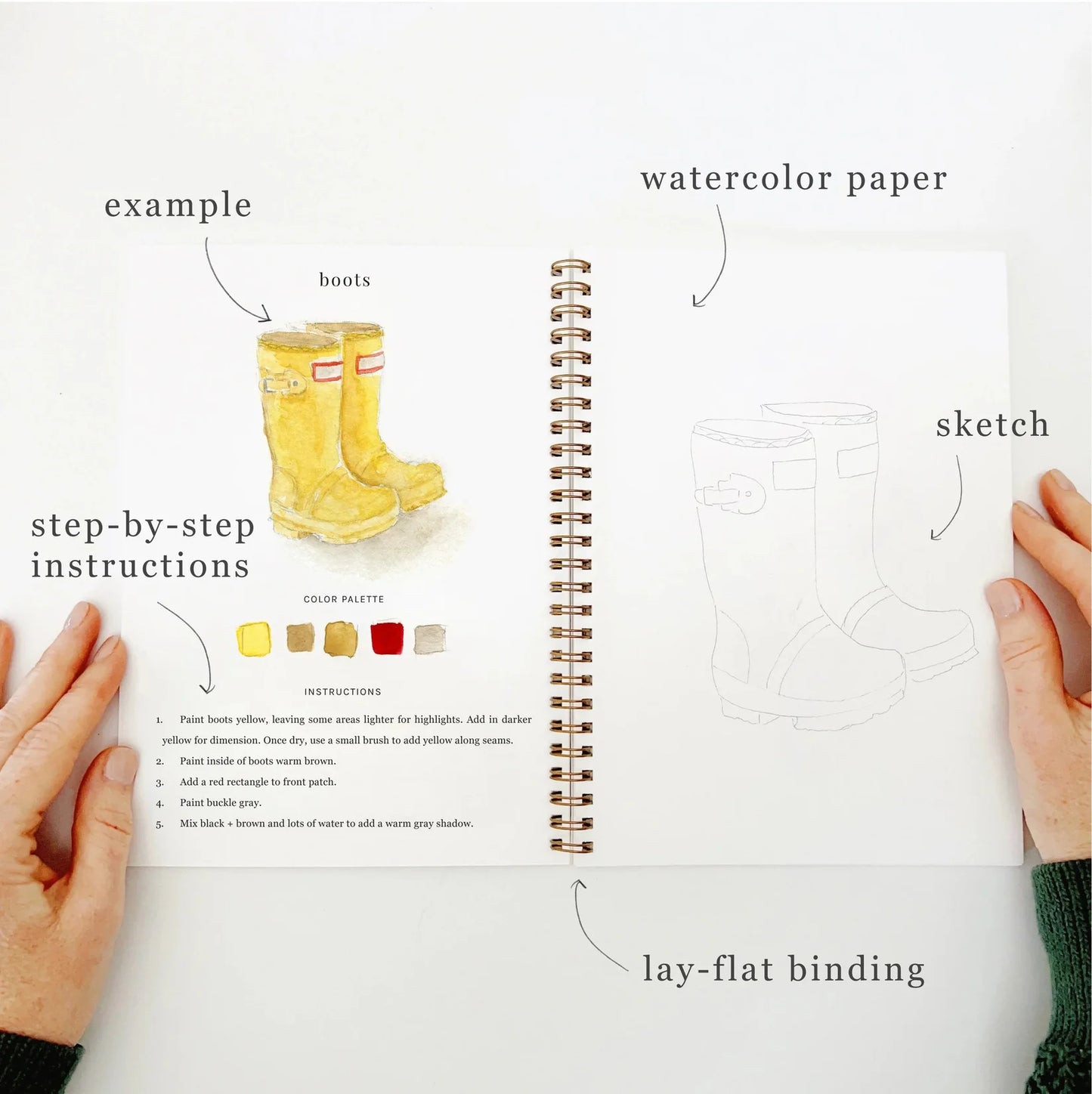 Garden Watercolor Workbook | Emily Lex Studios