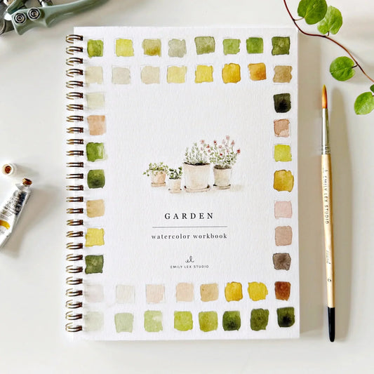 Garden Watercolor Workbook | Emily Lex Studios