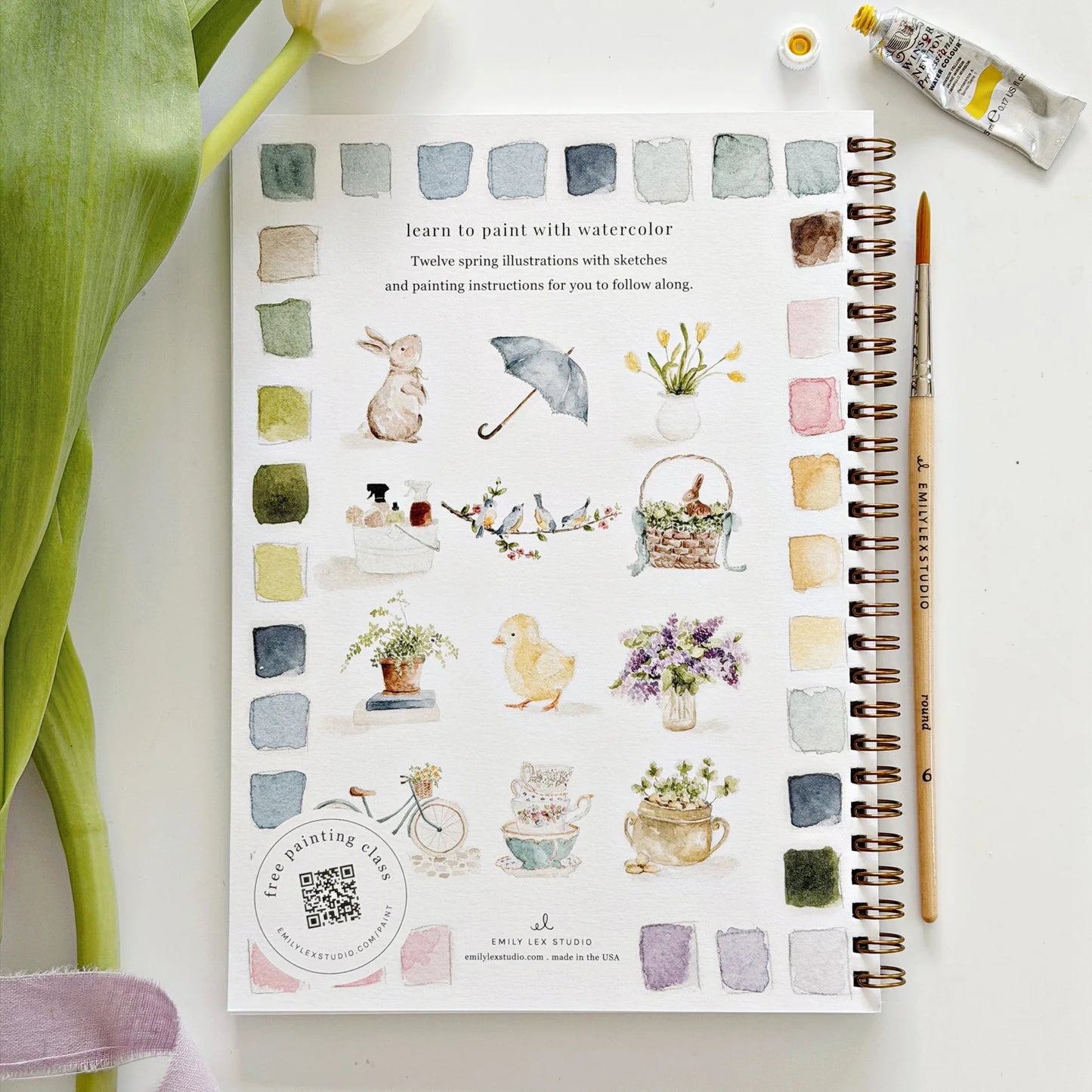 Spring Watercolor Workbook | Emily Lex Studios