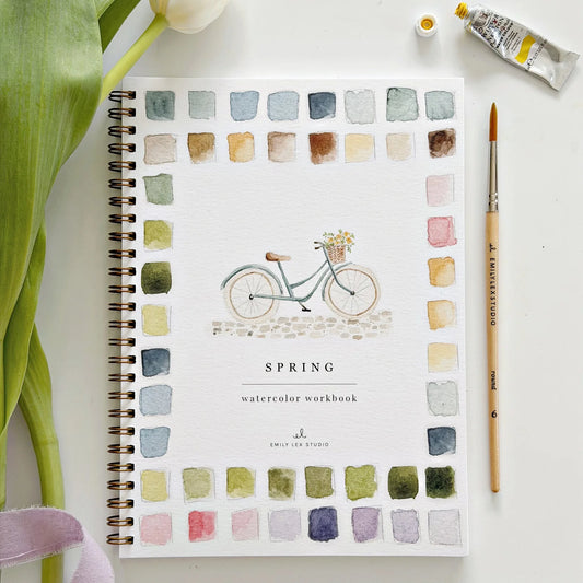 Spring Watercolor Workbook | Emily Lex Studios