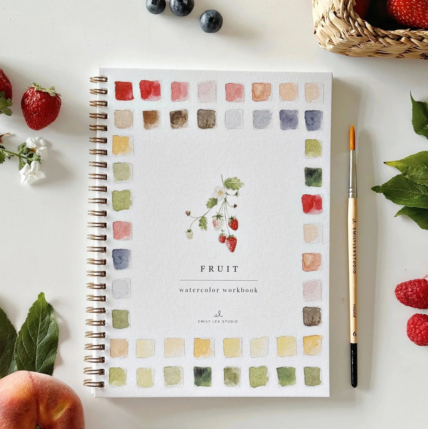 Fruit Watercolor Workbook | Emily Lex Studios