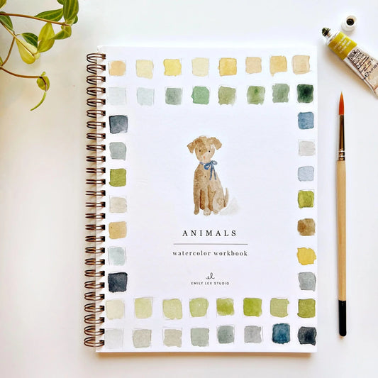 Animals Watercolor Workbook | Emily Lex Studios